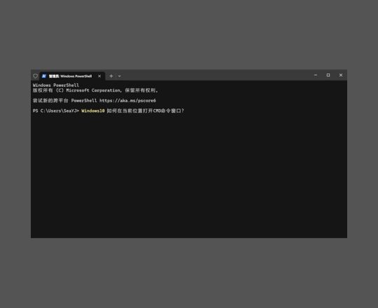 WIN10 如何在当前位置打开命令窗口？
