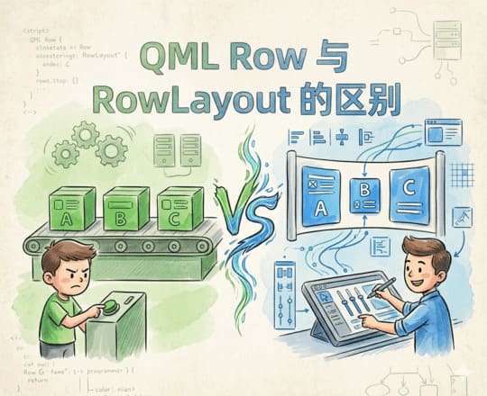 QML Row 和 RowLayout 的区别